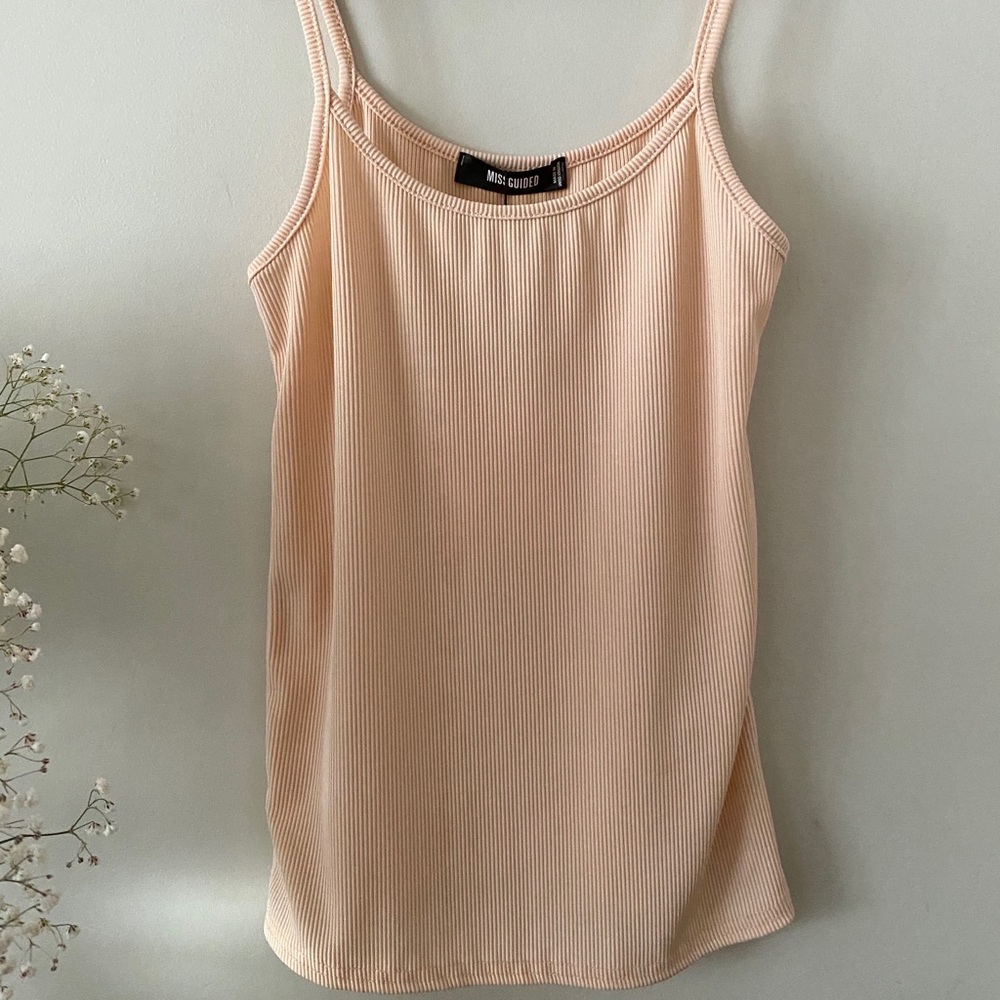 Nude Ribbed Cami - Picture 9 of 10